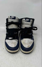 Load image into Gallery viewer, Nike Boys Air Jordan 1 High FD1412-401 White Blue Lace-Up Sneakers Shoes Sz 2.5Y