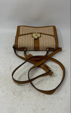 Load image into Gallery viewer, Nanette Lepore Womens Light Brown Raffia Leather Adjustable Strap Crossbody Bag