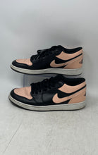 Load image into Gallery viewer, Nike Mens Air Jordan 1 Low 553558-034 Black Pink Lace-Up Sneaker Shoes Size 11