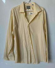 Load image into Gallery viewer, Michael Kors Mens Yellow Regular Fit Long Sleeve Dress Shirt Size 17.5 34/35 XL