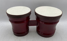 Load image into Gallery viewer, First Act Red Percussion Musical Instrument Beginner Double Bongos Drum Set