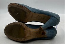Load image into Gallery viewer, Authentic Marc Jacobs Womens Blue Suede Round Toe Ankle Strap Heels Size 8.5 M