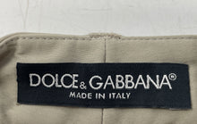 Load image into Gallery viewer, Authentic Dolce & Gabbana Womens Gray Flat Front Pockets Trouser Pants Size 36