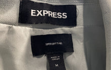 Load image into Gallery viewer, Express Womens Mint Green Supersoft Twill Stretch Double-Breasted Blazer Size M