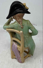 Load image into Gallery viewer, Ceramic Home Decor Men Prince Seated Chair Hand Gesture Collectible Figurine