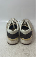 Load image into Gallery viewer, Michael Kors Womens Allie Ivory Brown Low Top Lace-Up Sneaker Shoes Size 8 M