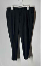 Load image into Gallery viewer, Hugo Boss Mens Black Slash Pocket Flat Front Straight Leg Dress Pants Size 36R
