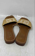 Load image into Gallery viewer, Franco Sarto Womens Beige Open Toe Slip-On Slide Sandals Size 9.5