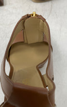 Load image into Gallery viewer, Michael Kors Womens Brown Leather Open Toe Front Zip Block Pump Heels Size 6M