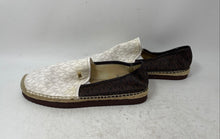 Load image into Gallery viewer, Michael Kors Womens Hastings Brown Signature Logo Espadrilles Flats Size 8