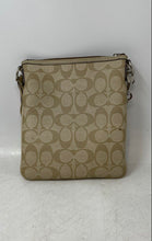 Load image into Gallery viewer, Coach Womens Brown Pink Signature Print Adjustable Strap Crossbody Purse
