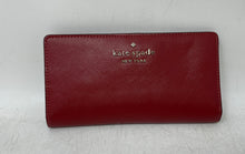 Load image into Gallery viewer, Kate Spade New York Womens Staci Red Leather ID Window Card Holder Bifold Wallet