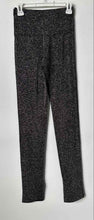 Load image into Gallery viewer, Zara Womens Black Glitter Knit High-Waist Ankle Leggings Pants Size Small