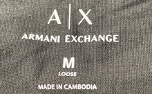 Load image into Gallery viewer, Armani Exchange Mens Black Cotton Short Sleeve Lost In Sounds T-Shirt Size M