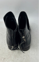 Load image into Gallery viewer, Elizabeth And James Womens Black Leather Back-Zip Ankle Booties Size 9.5