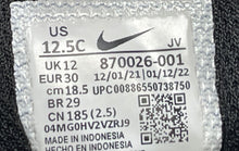 Load image into Gallery viewer, Nike Boys Court Borough Mid 870026-001 Black Suede Sneaker Shoes Size 12.5C