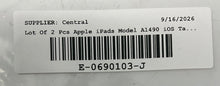 Load image into Gallery viewer, Lot Of 2 Pcs Apple iPad Model A1490 iOS Tablets Not Tested Locked For Parts