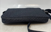 Load image into Gallery viewer, Vera Bradley Womens Little Hipster Blue Quilted Adjustable Strap Crossbody Bag