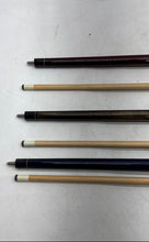 Load image into Gallery viewer, Assorted 3 Black Brown Indoor Sporting Equipment Billiard Pool Cue Set