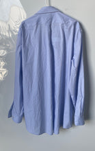 Load image into Gallery viewer, Lauren Ralph Lauren Mens Light Blue Stretch Tall Fit Dress Shirt Size 19 36/37