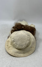 Load image into Gallery viewer, Cathay Collection Yellow Embroidered Dress Ceramic Hat Girls Porcelain Doll