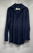 Load image into Gallery viewer, Jones New York Mens Blue Long Sleeve Slim Fit Collared Dress Shirt Sz M 15-15.5