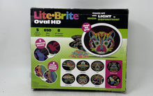 Load image into Gallery viewer, Hasbro Multicolor Lite Brite Oval HD 8 Templates Light Art Board Toy Pre-Owned