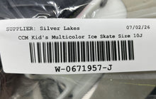 Load image into Gallery viewer, CCM Unisex Kids Tacks 1092 Multicolor Lace-Up Ice Hockey Skates Size 10