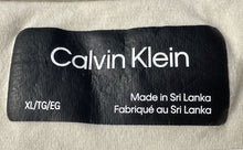 Load image into Gallery viewer, Calvin Klein Mens Ivory Short Sleeve Collared Button Polo Shirt Size XL