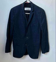 Load image into Gallery viewer, Hugo Boss Mens Blue Red Notch Lapel Flap Pocket Two-Button Blazer Jacket Sz 34R
