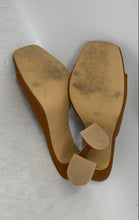 Load image into Gallery viewer, Cape Robbin Womens Lithe Brown Open Toe Slip-On Spool Mule Heels Size 7.5