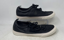 Load image into Gallery viewer, Banana Republic Mens Black White Leather Lace-Up Sneakers Shoes Size 10.5