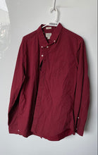Load image into Gallery viewer, J. Crew Mens Red Polka Dot Print Long Sleeve Stretch Button-Up Shirt Size Large