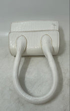 Load image into Gallery viewer, Womens White Animal Embossed Leather Top Handle Mini Satchel Purse