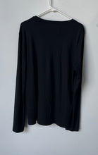 Load image into Gallery viewer, Banana Republic Mens Black Long Sleeve Crew Neck Pullover T-Shirt Size M