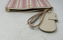 Load image into Gallery viewer, Nanette Lepore Womens Pink Striped Scratched Wristlet Wallet Sunglasses Case