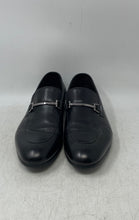 Load image into Gallery viewer, Barioni Mens Black Leather Slip-On Round Toe Formal Loafer Shoes Size 8 M