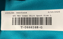 Load image into Gallery viewer, NFL Team Apparel Mens Green Miami Dolphins Short Sleeve Sport Football Shirt L