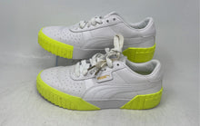 Load image into Gallery viewer, Puma Womens Cali White Green Leather Lace-Up Low Top Sneaker Shoes Size 8