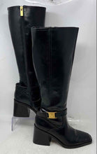 Load image into Gallery viewer, Vince Camuto Womens Black Block Heel Side-Zip Knee High Riding Boots Size 7M