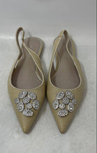 Load image into Gallery viewer, Gianni Bini Womens Vanna Beige Slip-On Pointed Toe Slingback Flats Size 10M