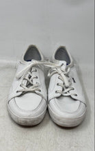 Load image into Gallery viewer, Keds Womens Center White Leather Round Toe Lace-Up Sneaker Shoes Size 9.5