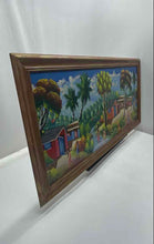 Load image into Gallery viewer, Haitian Folk A Bustling Tropical Village Scene Wall Decor Art Paintings