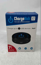 Load image into Gallery viewer, Charge Hub X7 Black Charge Up To 7 Ports The USB Supercharger Not Tested