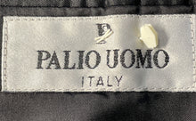 Load image into Gallery viewer, Palio Uomo Italy Mens Black & Gray Wool Two-Button Blazer Jacket Size 44R