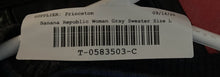 Load image into Gallery viewer, Banana Republic Womens Gray Heather Knitted V-Neck Pullover Sweater Size Large