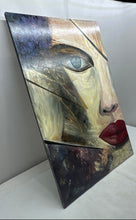 Load image into Gallery viewer, Whispers Under The Skin Abstract Face Framed Studio 15-Wall Art Painting