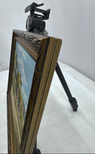 Load image into Gallery viewer, Two Village Huts By Ede Muvias Framed Wall Art Tropical Canvas Oil Painting