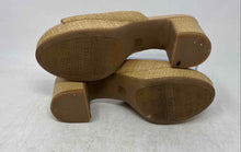 Load image into Gallery viewer, Anne Klein Womens Beige Open Toe Slip-On Block Slide Sandals Size 6.5