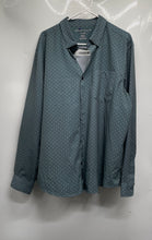 Load image into Gallery viewer, Perry Ellis Mens Gray Printed Stretch Collared Slim Fit Button-Up Shirt Size XXL
